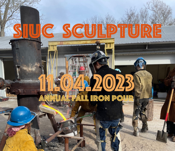 SIU Sculpture 11.04.2023 Annual Fall Iron Pour